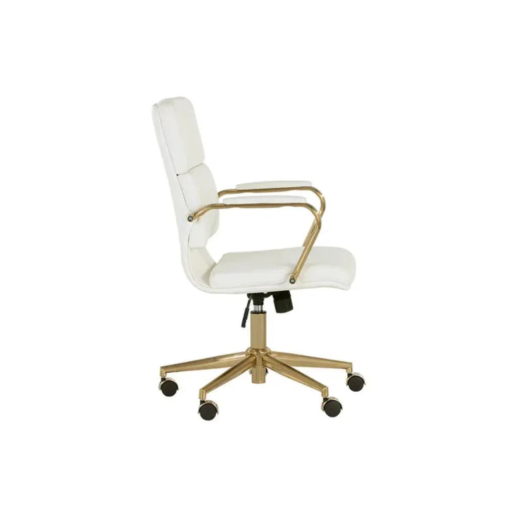 Kleo Leather Stylish Office Chair-Office Chairs-SUNPAN-LOOMLAN