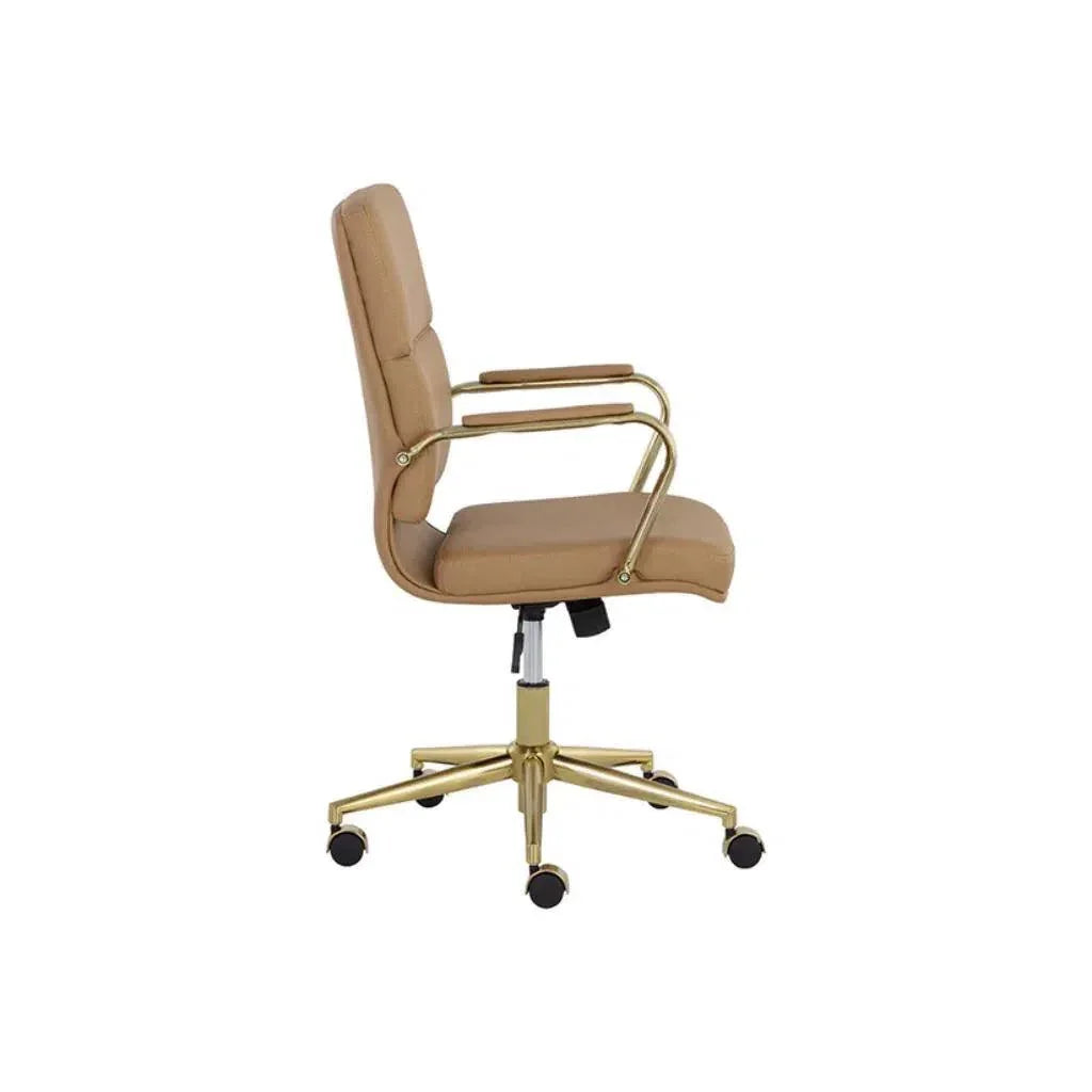 Kleo Leather Stylish Office Chair-Office Chairs-SUNPAN-LOOMLAN