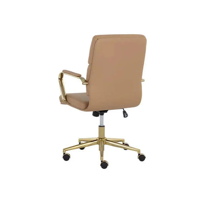 Kleo Leather Stylish Office Chair-Office Chairs-SUNPAN-LOOMLAN