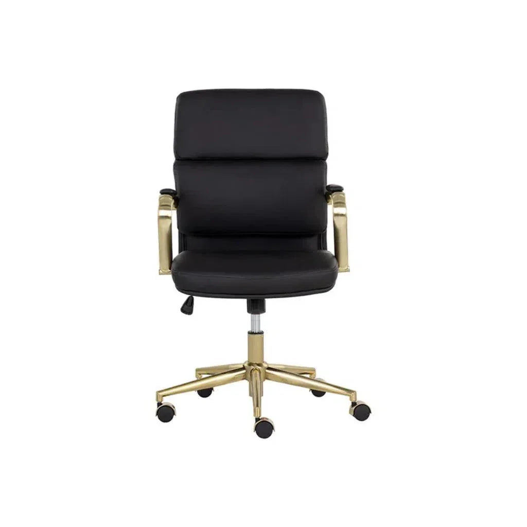 Kleo Leather Stylish Office Chair-Office Chairs-SUNPAN-LOOMLAN
