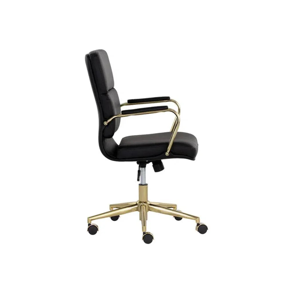Kleo Leather Stylish Office Chair-Office Chairs-SUNPAN-LOOMLAN