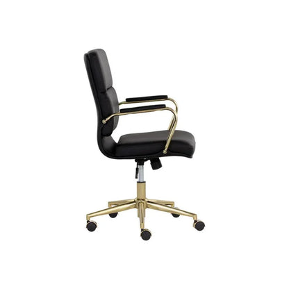 Kleo Leather Stylish Office Chair-Office Chairs-SUNPAN-LOOMLAN