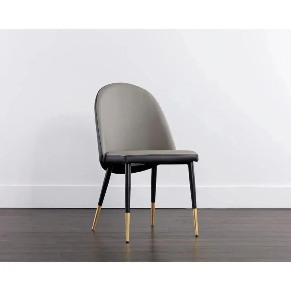 Kline Leather Armless Dining Chair - LOOMLAN - SUNPAN - Dining Chairs