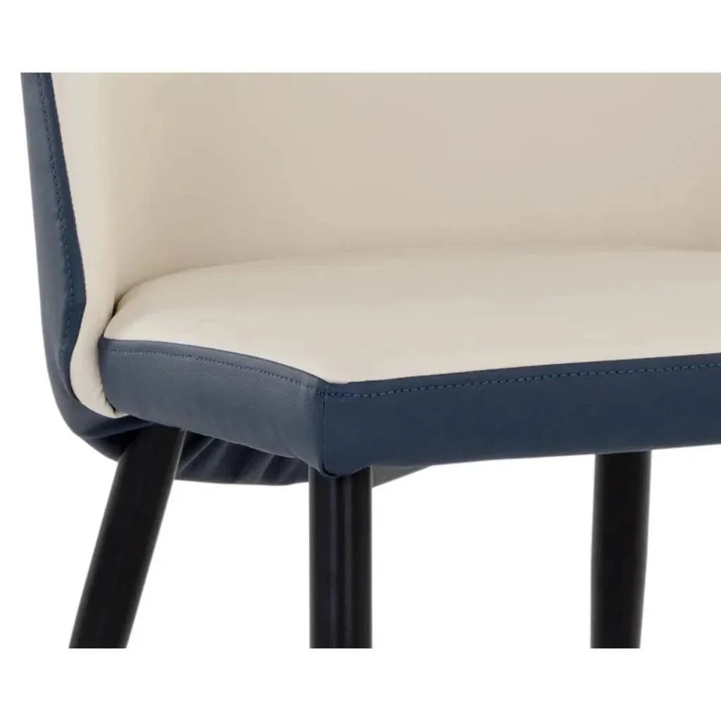 Kline Leather Armless Dining Chair - LOOMLAN - SUNPAN - Dining Chairs