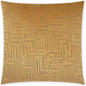 Klint Gold Geometric Yellow Large Throw Pillow Insert - LOOMLAN - D.V. Kap - Throw Pillows