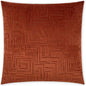 Klint Henna Geometric Copper Large Throw Pillow Insert - LOOMLAN - D.V. Kap - Throw Pillows
