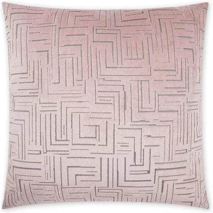 Klint Rose Geometric Blush Large Throw Pillow Insert - LOOMLAN - D.V. Kap - Throw Pillows