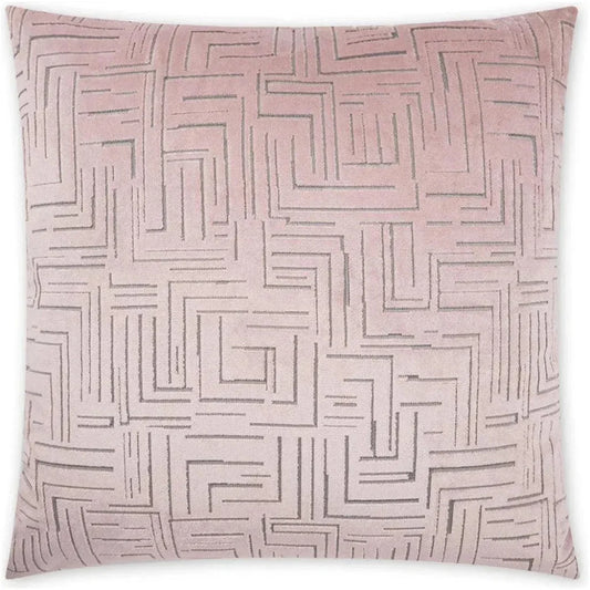 Klint Rose Geometric Blush Large Throw Pillow Insert - LOOMLAN - D.V. Kap - Throw Pillows