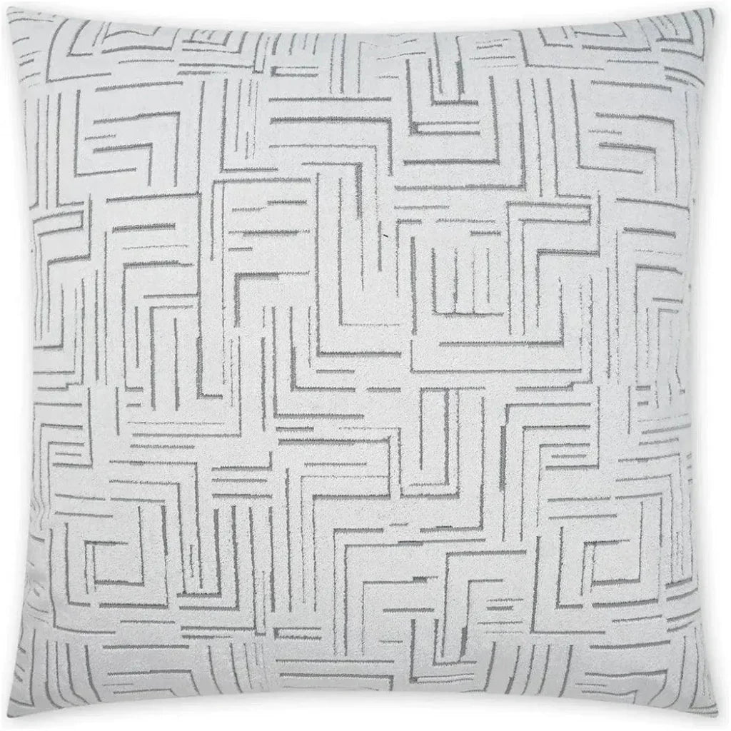 Klint Snow Geometric White Large Throw Pillow Insert - LOOMLAN - D.V. Kap - Throw Pillows