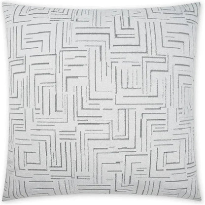 Klint Snow Geometric White Large Throw Pillow Insert - LOOMLAN - D.V. Kap - Throw Pillows