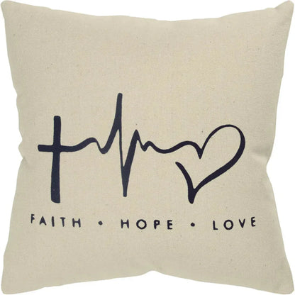 Knife Edge Sentiment Inked Brown Pillow Insert - LOOMLAN - LOOMLAN - Throw Pillows