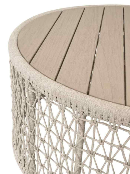 Knit Round Outdoor Coffee Table