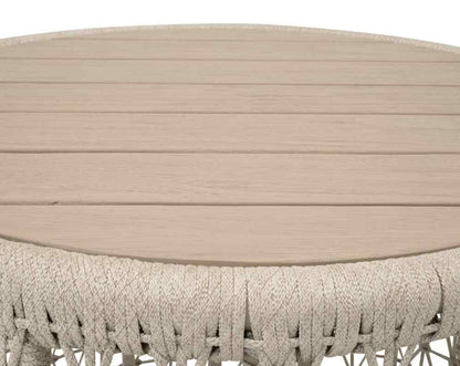 Knit Round Outdoor End Table