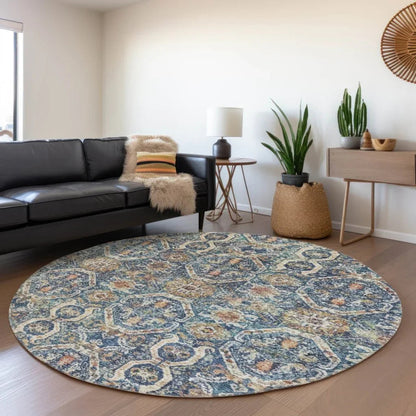 Knotra Blue Washable Indoor - Outdoor Rug - LOOMLAN - LOOMLAN Rugs - Outdoor Rugs
