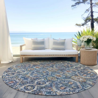 Knotra Blue Washable Indoor - Outdoor Rug - LOOMLAN - LOOMLAN Rugs - Outdoor Rugs