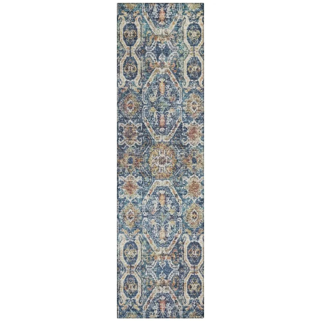 Knotra Blue Washable Indoor - Outdoor Rug - LOOMLAN - LOOMLAN Rugs - Outdoor Rugs