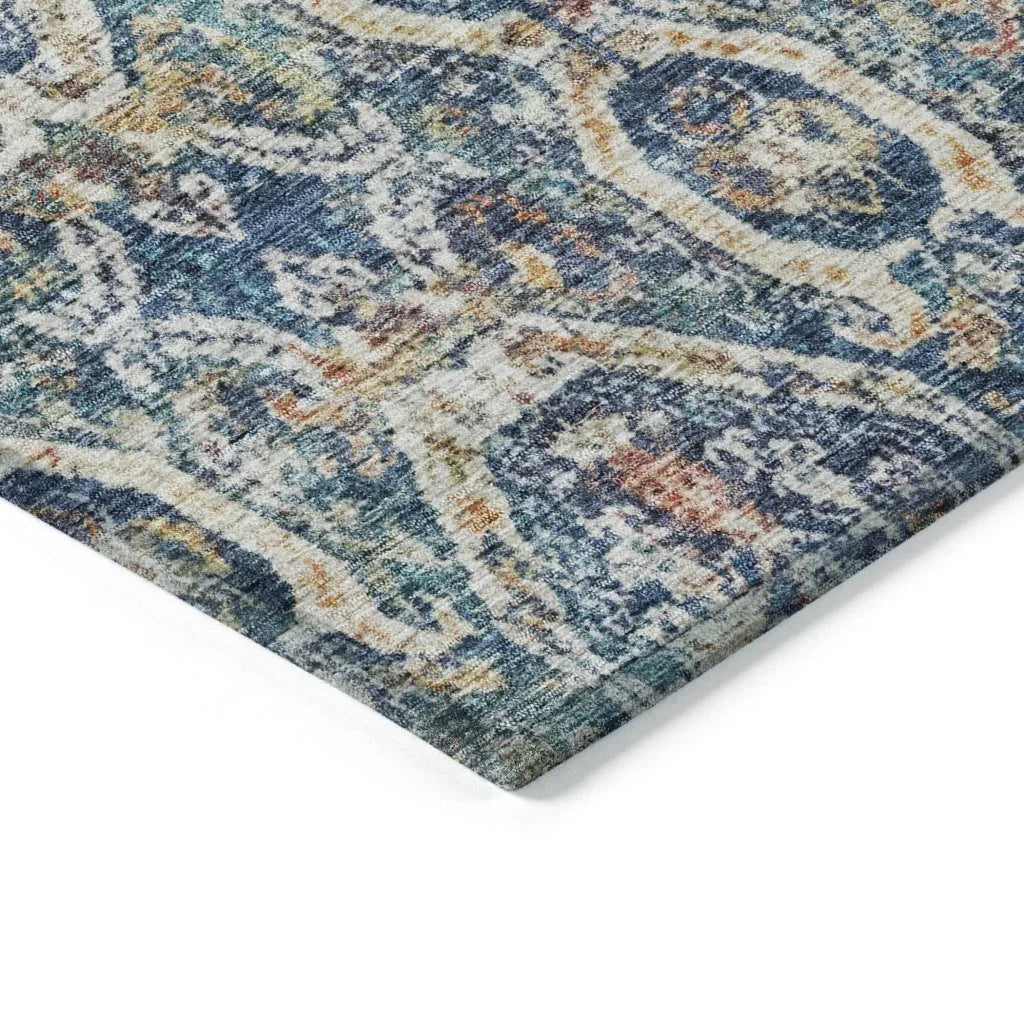 Knotra Blue Washable Indoor - Outdoor Rug - LOOMLAN - LOOMLAN Rugs - Outdoor Rugs