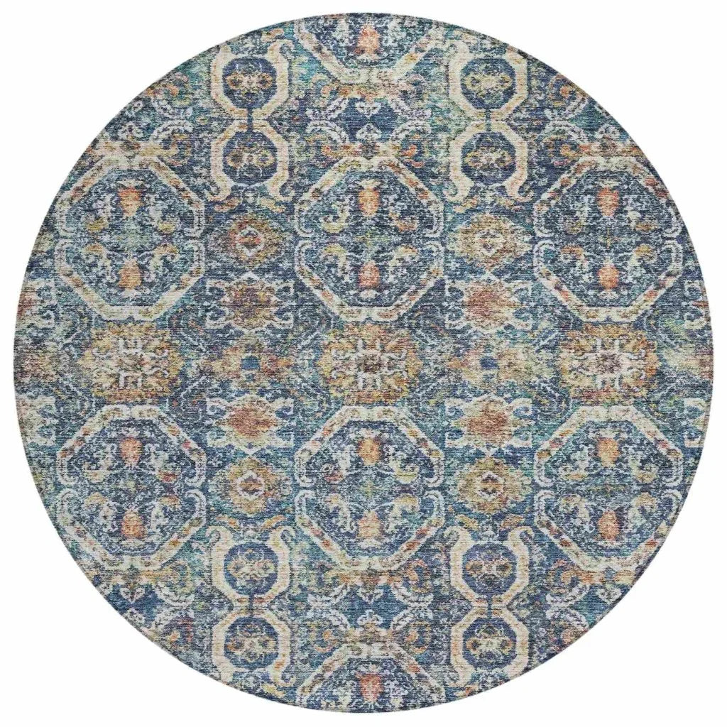 Knotra Blue Washable Indoor - Outdoor Rug - LOOMLAN - LOOMLAN Rugs - Outdoor Rugs