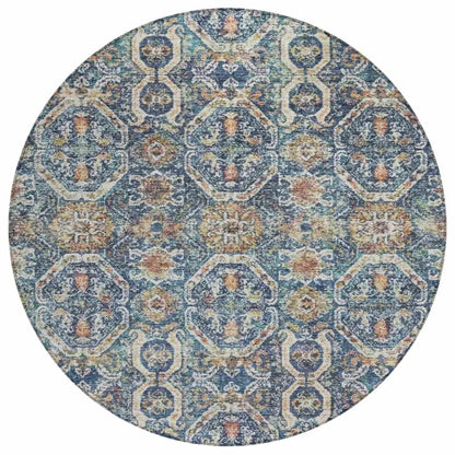 Knotra Blue Washable Indoor - Outdoor Rug - LOOMLAN - LOOMLAN Rugs - Outdoor Rugs