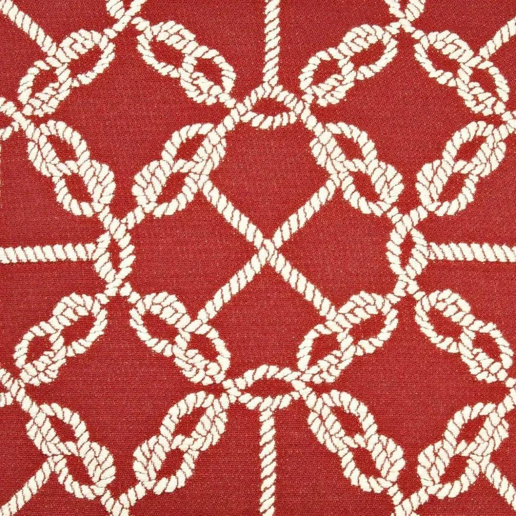 Knots Red Throw Pillow With Insert - LOOMLAN - D.V. Kap - Throw Pillows