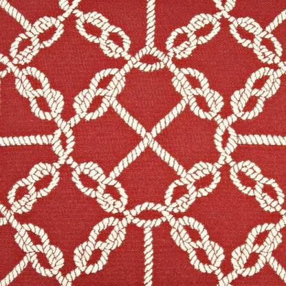 Knots Red Throw Pillow With Insert - LOOMLAN - D.V. Kap - Throw Pillows