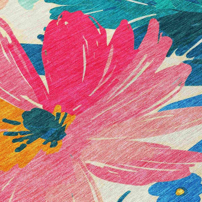 Knottia Pink Washable Indoor - Outdoor Rug - LOOMLAN - LOOMLAN Rugs - Outdoor Rugs