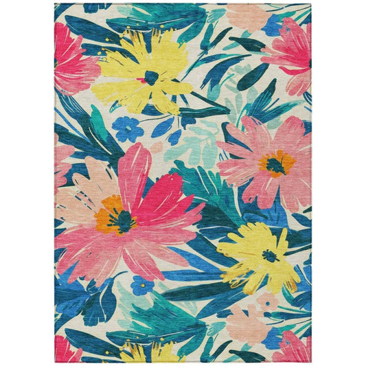 Knottia Pink Washable Indoor - Outdoor Rug - LOOMLAN - LOOMLAN Rugs - Outdoor Rugs