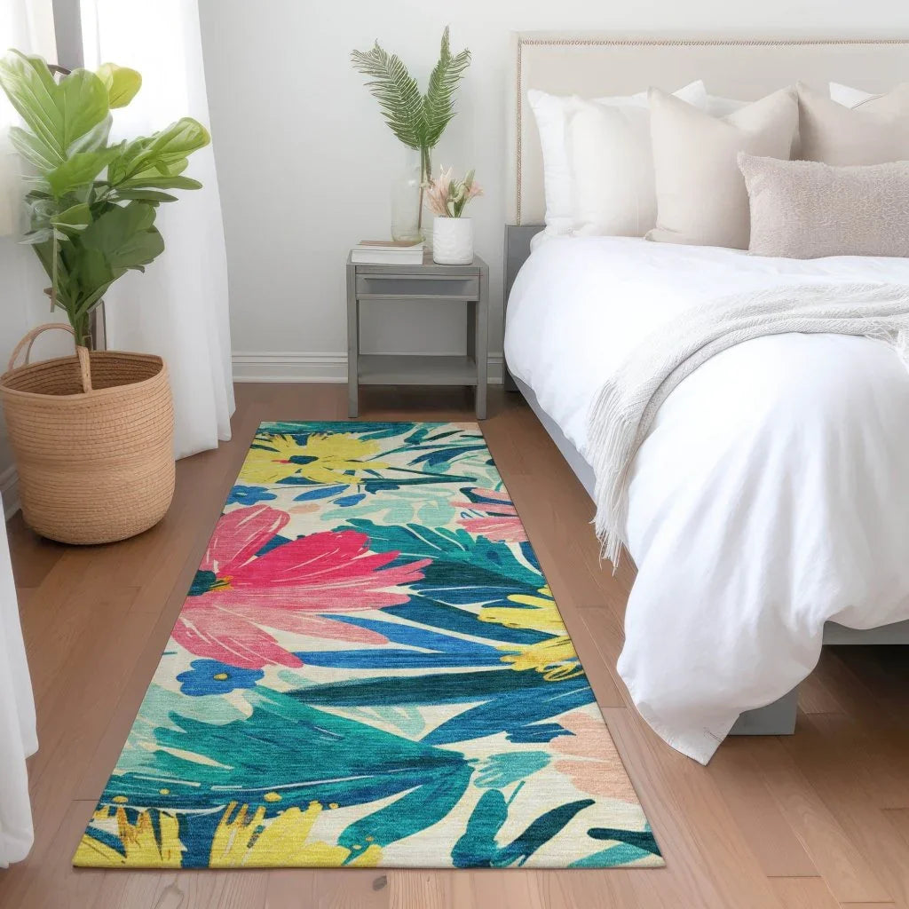 Knottia Pink Washable Indoor - Outdoor Rug - LOOMLAN - LOOMLAN Rugs - Outdoor Rugs