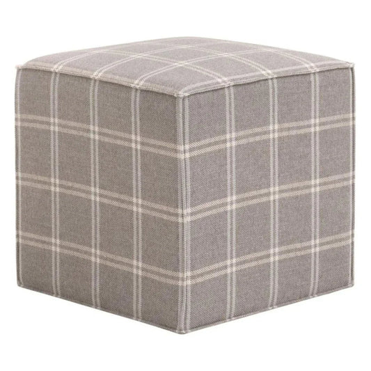 Knox Versatile Performance Fabric Accent Cube - LOOMLAN - Essentials For Living - Poufs and Stools