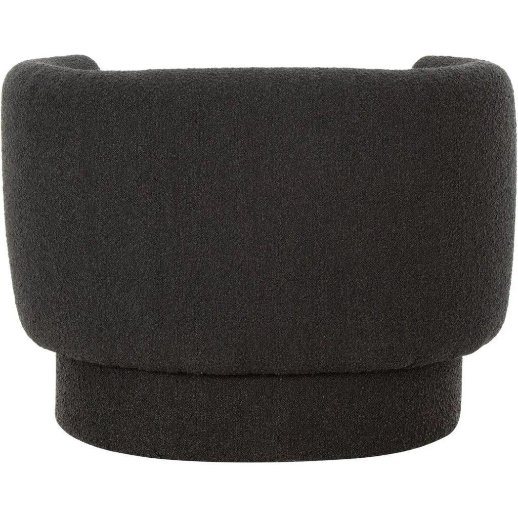 Koba Performance Fabric Black Armless Chair - LOOMLAN - Moe's Home - Club Chairs