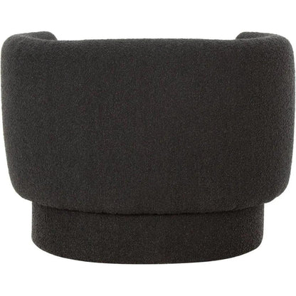 Koba Performance Fabric Black Armless Chair - LOOMLAN - Moe's Home - Club Chairs