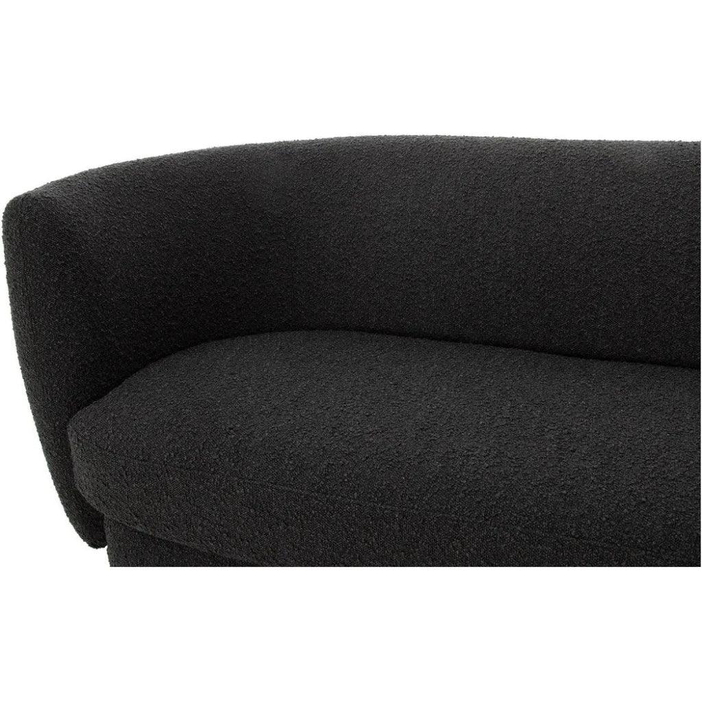 Koba Performance Fabric Black Sofa - LOOMLAN - Moe's Home - Sofas & Loveseats
