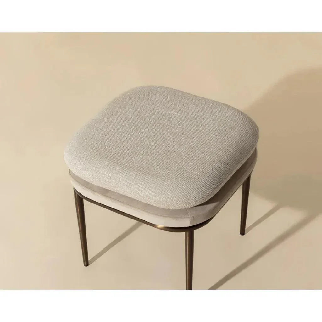 Koffi Fabric Contemporary Stool - LOOMLAN - SUNPAN - Poufs and Stools