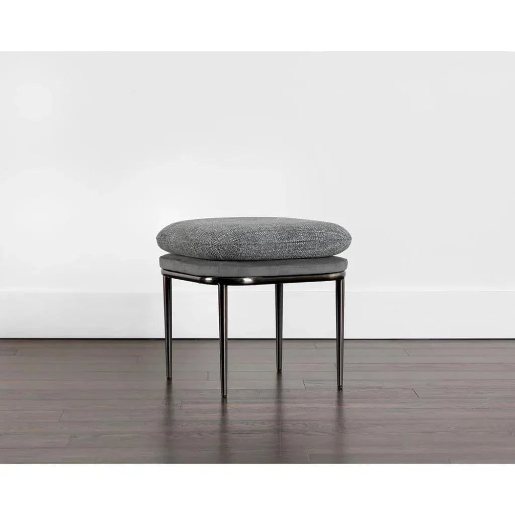 Koffi Fabric Contemporary Stool - LOOMLAN - SUNPAN - Poufs and Stools