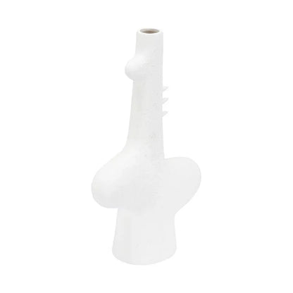 Kona White Glazed Ceramic Vase - LOOMLAN - Wildwood - Vases & Jars