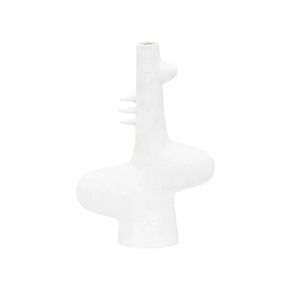 Kona White Glazed Ceramic Vase - LOOMLAN - Wildwood - Vases & Jars