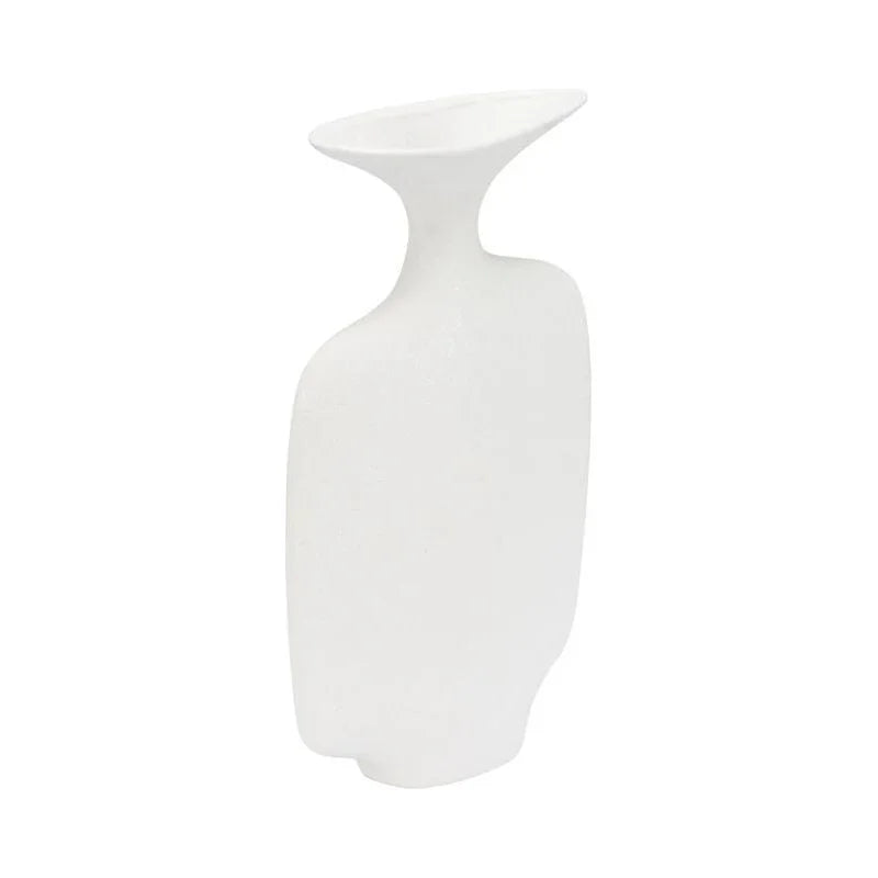 Kona White Glazed Ceramic Vase - LOOMLAN - Wildwood - Vases & Jars
