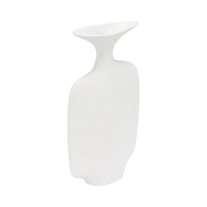 Kona White Glazed Ceramic Vase - LOOMLAN - Wildwood - Vases & Jars