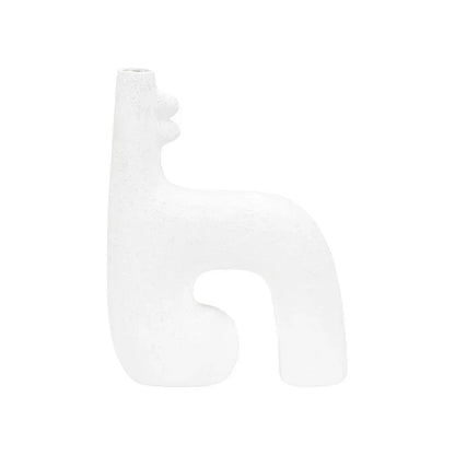 Kona White Glazed Ceramic Vase - LOOMLAN - Wildwood - Vases & Jars