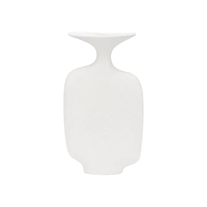 Kona White Glazed Ceramic Vase - LOOMLAN - Wildwood - Vases & Jars