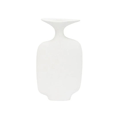 Kona White Glazed Ceramic Vase - LOOMLAN - Wildwood - Vases & Jars