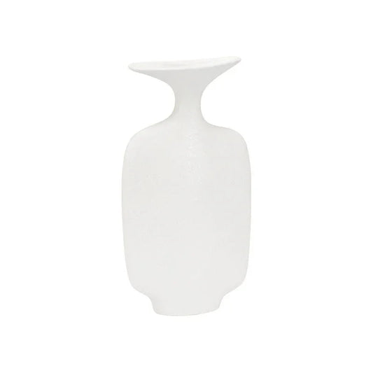 Kona White Glazed Ceramic Vase - LOOMLAN - Wildwood - Vases & Jars