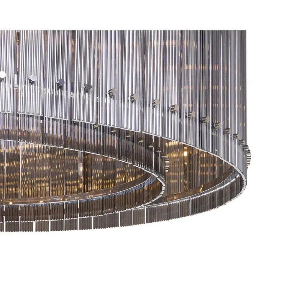 Kore Iron Framed Glass Chandelier - LOOMLAN - SUNPAN - Chandeliers