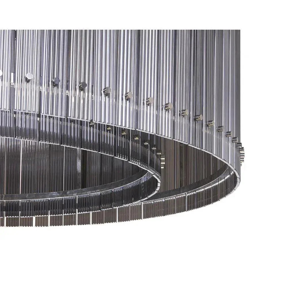 Kore Iron Framed Glass Chandelier - LOOMLAN - SUNPAN - Chandeliers