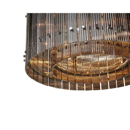 Kore Iron Framed Glass Chandelier - LOOMLAN - SUNPAN - Chandeliers