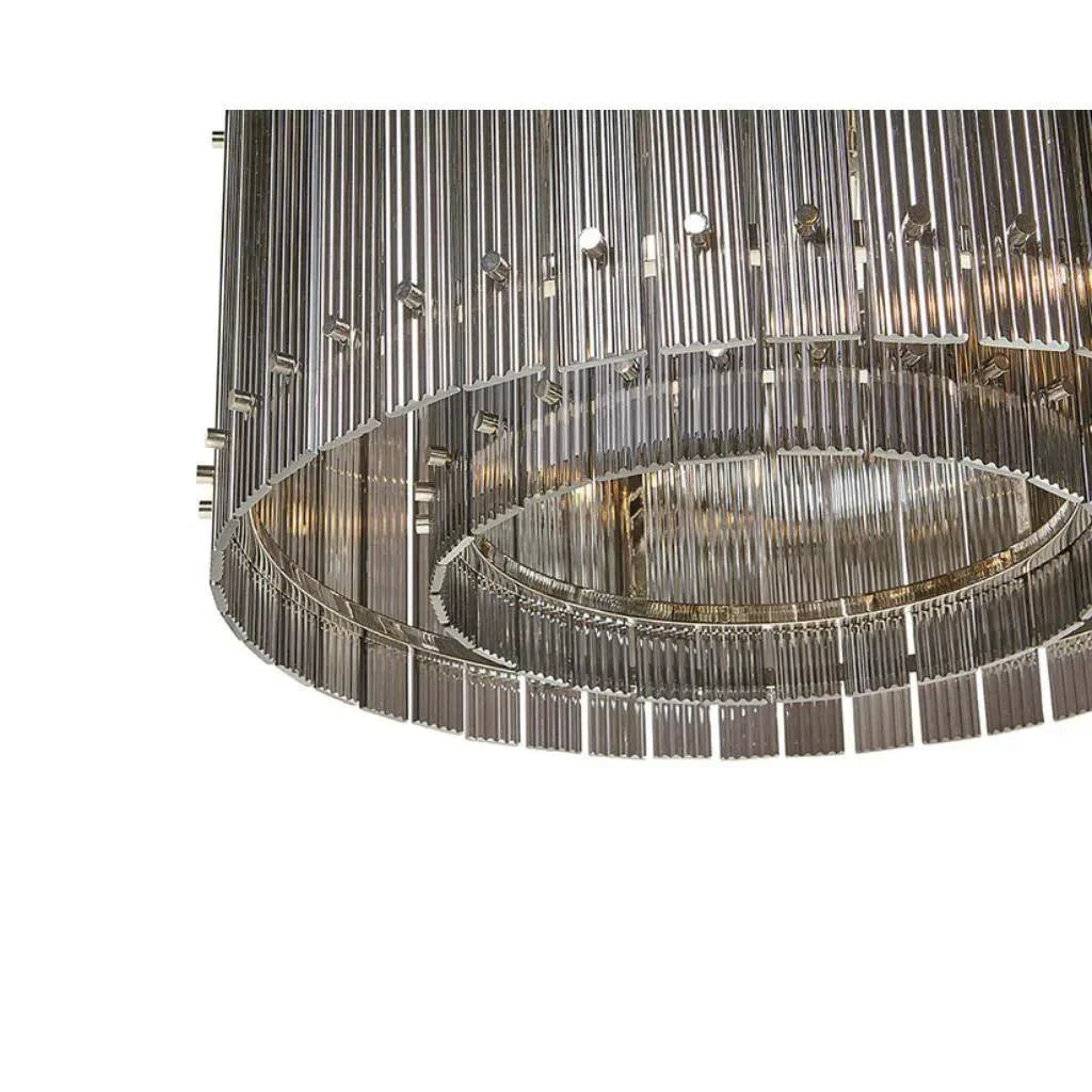 Kore Iron Framed Glass Chandelier - LOOMLAN - SUNPAN - Chandeliers