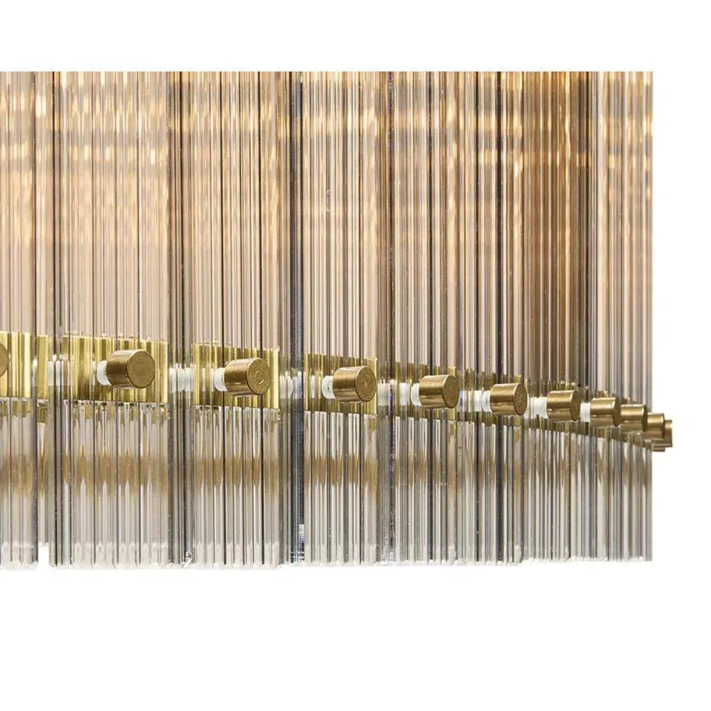 Kore Iron Framed Glass Chandelier - LOOMLAN - SUNPAN - Chandeliers