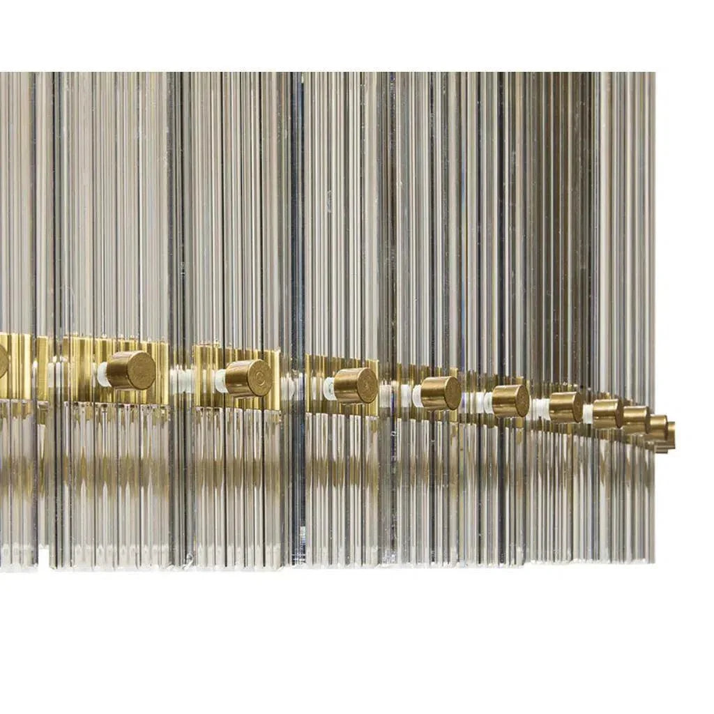 Kore Iron Framed Glass Chandelier - LOOMLAN - SUNPAN - Chandeliers