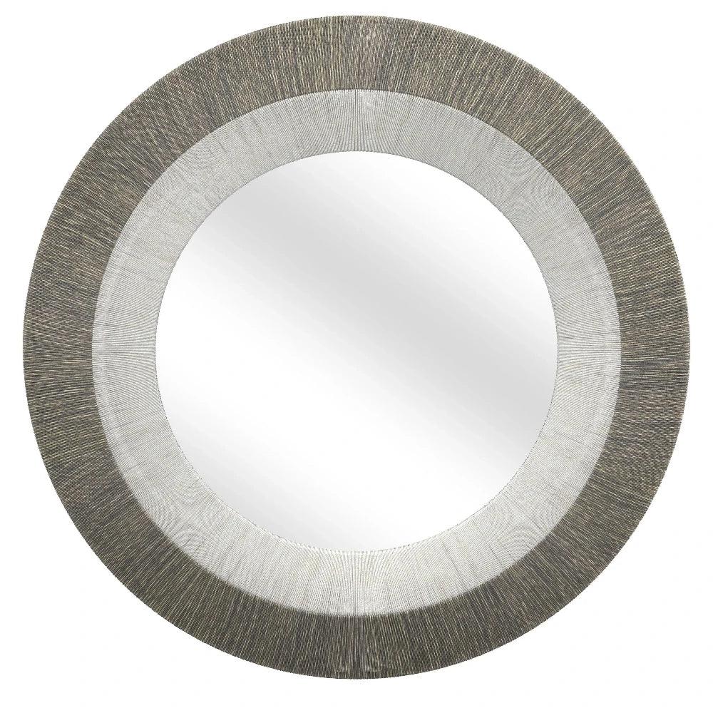 Koree Rope White and Grey Wall Mirror - LOOMLAN - Bassett Mirror - Wall Mirrors