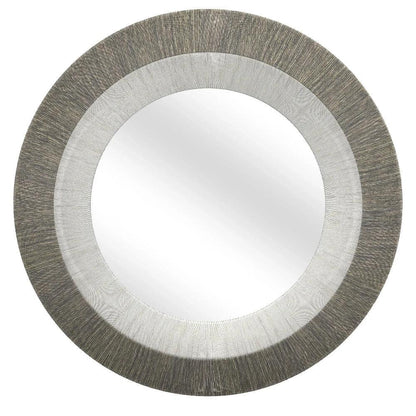 Koree Rope White and Grey Wall Mirror - LOOMLAN - Bassett Mirror - Wall Mirrors